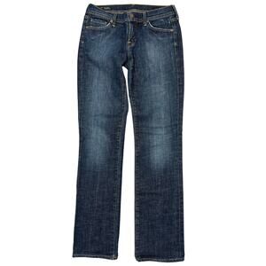 Citizens of Humanity Y2K Low-Rise Straight Jeans 27" Dark Stretch Denim Ava #142